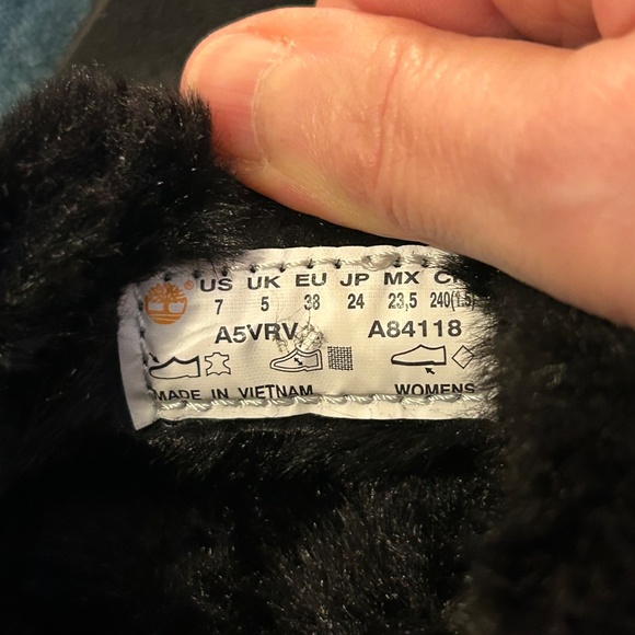 NEW! Timberland Skyla Bay Warm Lined Slip On Sneakers Black Suede Size 7 - Picture 10 of 14